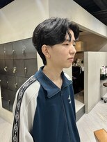 ヘアー アイス ルーチェ(HAIR ICI LUCE)&nbsp;メンズパーマセンターパートカルマパーマ毛流れパーマ/中西