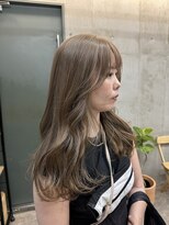 ソルトウォーター(SALT WATER)&nbsp;オリーブベージュ　ミルクティーカラー　ダブルカラー