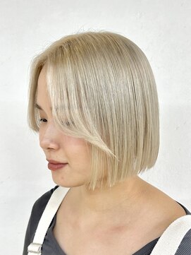 トト 船橋店(toto.) ◇ハイライトホワイトグレージュミニウルフデジタルパーマ[船橋]