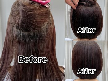 アヴソリューク(Absoluk)の写真/頭皮と髪に優しい《ノンジアミンカラー&ヘナ》使用◎白髪をカバーしながらカラーを楽しめます♪