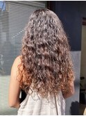ハードパーマカーリーヘアくるくるパーマロングウェーブパーマ