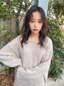 アール ヘアー デザイン(r hair design) ゆるふわロングベージュカラーブリーチしない透明感カラー