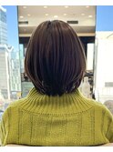 〈岩田莉奈〉地毛風縮毛矯正美髪髪質改善ショートボブ　新宿