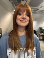 ロア インターナショナル 新宿店(LoA International)&nbsp;Balayage / ombre / long layer/ curtain bangs / Engdlish