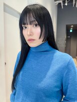 アルバム 銀座(ALBUM GINZA)&nbsp;顔周りレイヤー前髪カット韓国ヘア美髪ロング_F20710