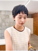 ベリーショート　ベリショ　パーマ　ピンパーマ　くせ毛風