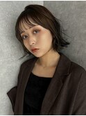 【 ニュアンスボブ × ココアブラウン 】浅野美紀