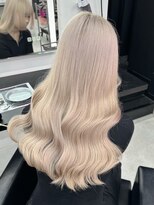 エゴ 池袋(EGO) ミルクティーベージュ 巻き髪 髪質改善 ホワイトベージュ