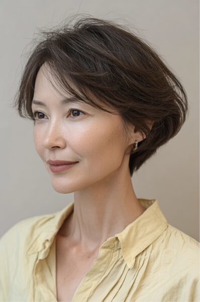 40代に人気スタイル[六甲/髪質改善/白髪ぼかし]