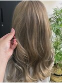 milk tea beige×long hair