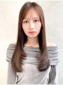 TLUUS黒髪ココアベージュオリーブグレー小顔クラゲヘアー