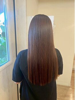 【New Open】こだわりの薬剤でダメージ最小限◎自然なストレートで、扱いやすさとツヤ感が同時に叶います♪