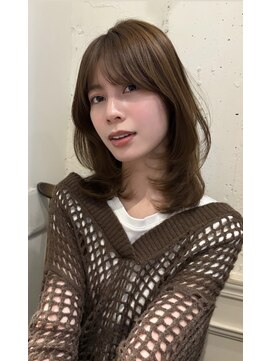 ヘアーアンドファッションシオミエイチ (hair＆fashion shiomi H) ミディアムレイヤー☆=