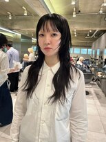 ダブ アオヤマ(DaB AOYAMA)&nbsp;ロングウルフカット顔まわりレイヤーカット顔まわりカット