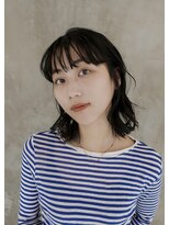 ヘルベチカ・ヘア(Helvetica hair)&nbsp;ミディアムヘア/ロブ/ミディアムアレンジ/ワイドバング