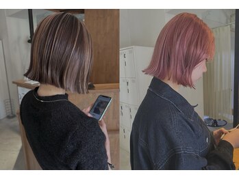 ソロ バイ フェリア(SOLO by FERIA)の写真/【JR尼崎徒歩５分】イヤリングカラー、ハイライトなど、お一人お一人に合わせたデザインをご提案♪