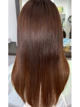 バームヘア(balm hair) 夏カラー髪質改善美革縮毛矯正で艶髪ストレート