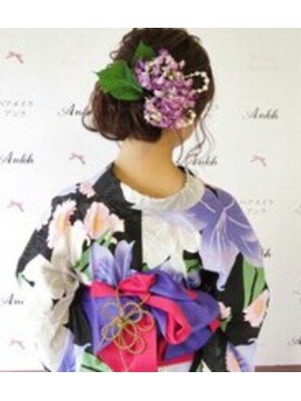 ヘアメイク アンク 浴衣着付けヘアセット