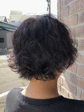 ヘアメイクエイト 丸山店(hair make No.8) 【担当＊岩切祐樹】ラベンダーカラー×ショートパーマ