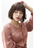 大人可愛い無造作ボブ★アンティークアッシュ
