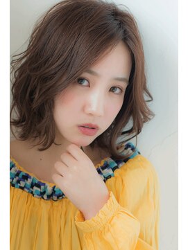 エルフォ(elfo) 【elfo】ゆるふわパーマで流行りの前下がりボブ