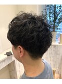 ショートマッシュ ナチュラルパーマ