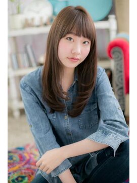 ミック ヘアアンドビューティー 大山店(miq  Hair&Beauty) ノームコア◎オリーブグレージュ小顔ナチュラルストレートc1