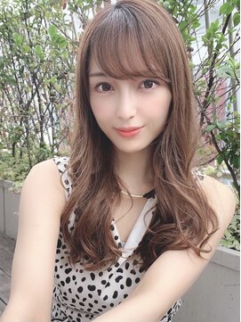 シルクレイ 吉祥寺店(Silk-lei) 大人かわいいフェザーバングロングアッシュベージュ30代吉祥寺