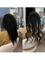 クラン ヘアーアンドスタジオ(CLAN hair & studio) プルエクステハイライト #エクステ沖縄#ハイライト沖縄