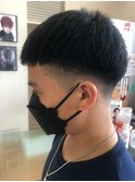ダウンパーマ×フェードカット
