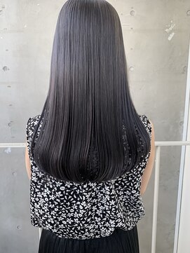 メゾンアクア 表参道(Maison ACQUA) ブリーチなしカラー　透明感　グレージュ　オリーブ