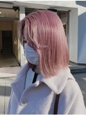 905外国人風カラーロイヤルパープルベイビーピンクこなれヘア