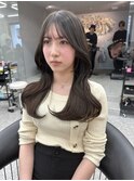 イメチェン/チェリーブラウン/フェミニン/ダークアッシュ/束感