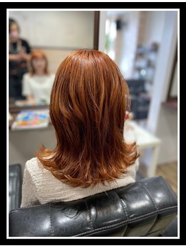 リレーションヘアーデザイン(Relation hair design) オレンジ