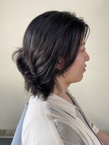 【ステップボーンカット】ミディアムパーマ
