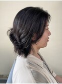 【ステップボーンカット】ミディアムパーマ