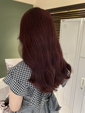 サラジュ 梅田店(SARAJU) sarajuサトウ　ボルドーカラー　ロングレイヤー