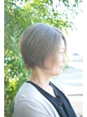 ★愛されショートボブ艶髪＃アッシュグレー＃透明感