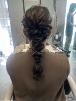 リラス 博多(rilas)&nbsp;結婚式　編み下ろしヘアアレンジ