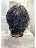 ミドル(MIDDLE)&nbsp;波巻きパーマ/マッシュウルフ