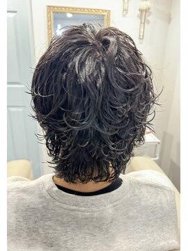 ミドル(MIDDLE) 波巻きパーマ/マッシュウルフ