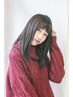 【ロングスタイル限定】毛先カット＋カラー￥8200