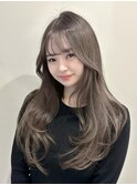 韓国風/レイヤー/小顔/前髪カット/髪質改善/グレージュ/透明感
