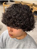 心斎橋スペインカールスパイラルパーマフェードツイスパメンズ◎