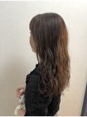 大人可愛いダブルカラーショコラブラウン似合わせパーマ