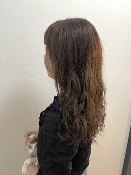 バイユアオウンフラワーズコロンカバ(buy your own flowers : kava) 大人可愛いダブルカラーショコラブラウン似合わせパーマ