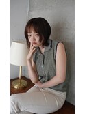 金沢美容室／TAP covo／タップ／金沢駅近く／ボブ／切りっぱなし