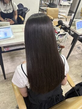 アジールヘア 所沢プロペ通り店(agir hair) 小顔◎韓国風縮毛矯正×前髪レイヤーロング所沢