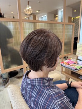 アドラーブル 長岡リップス旭岡店(adorable) 50代60代大人かわいい艶感&透明感ショート