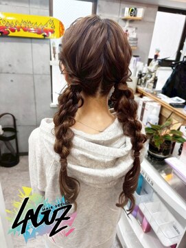 ラグズ 茅ヶ崎(LAGUZ) 【ヘアセット】ゆる感がかわいい抜け感ツインブレイドアレンジ